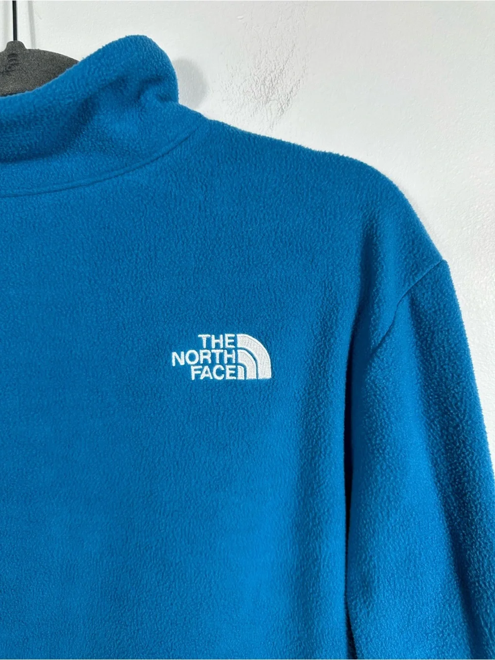 The North Face Men’s Glacier 1/4 Zip Fleece Pullover Jacket Blue Size Small